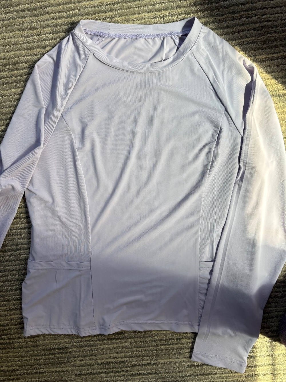 Sun Shirt/Rashguard w/pockets SPF 50 Lavendar
